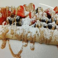 NUTELLA, WHIPPED CREAM, FRUITS €7.90 PEANUT BUTTER, BANANA